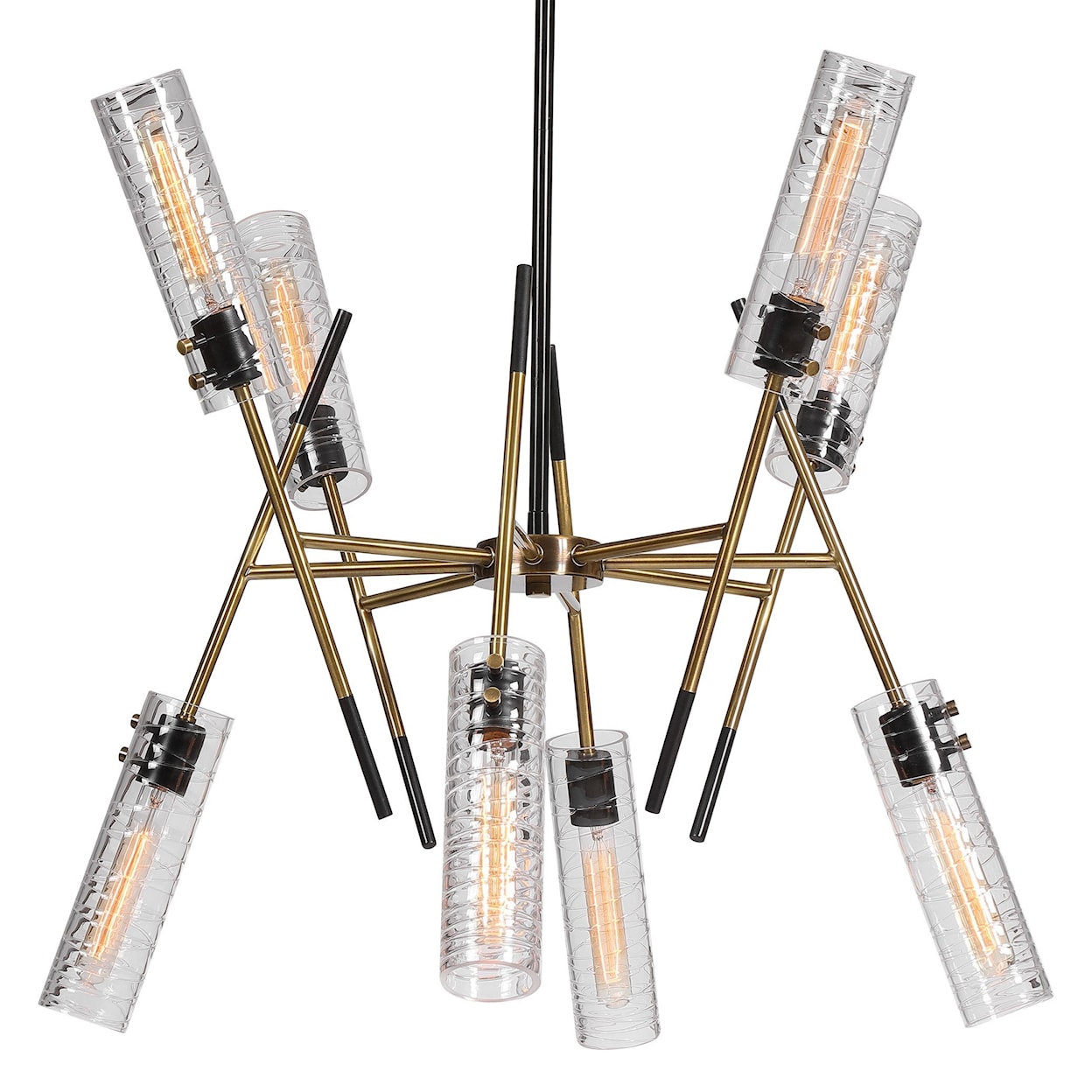 Uttermost Lighting Fixtures - Pendant Lights Telesto 8 Light Linear Pendant