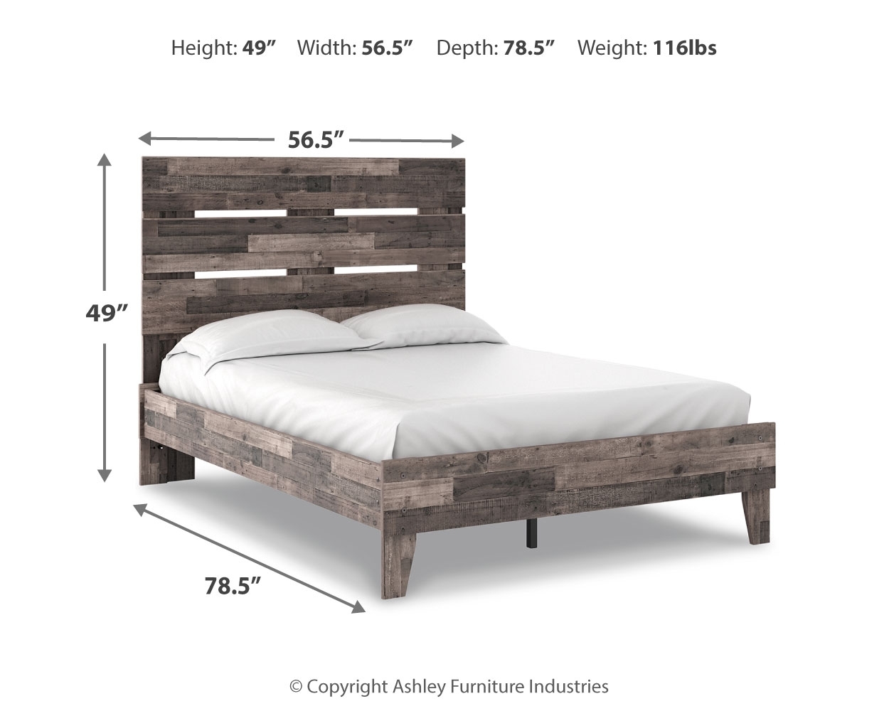 Signature Design by Ashley Neilsville Full Panel Platform Bed