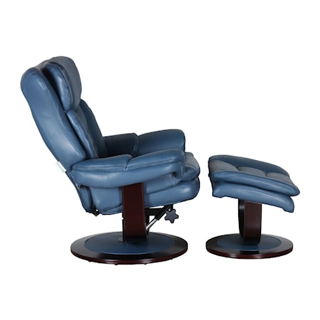 Swivel Recliner and Ottoman Set