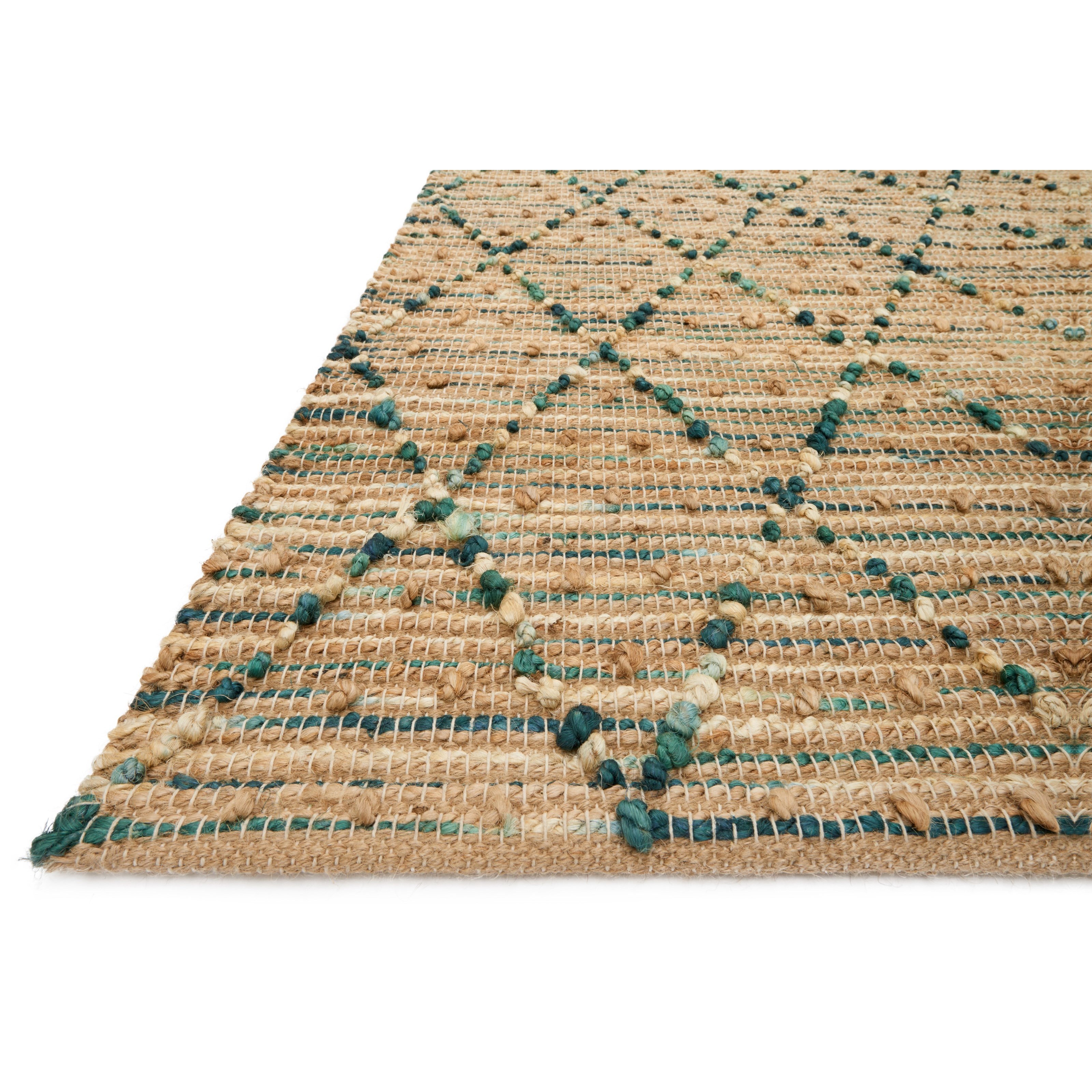 1'6" x 1'6"  Aqua Rug