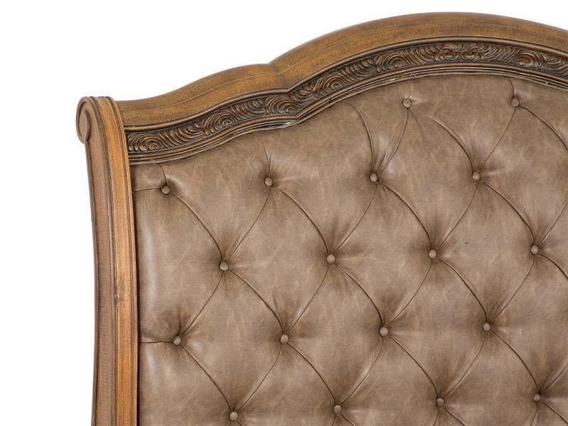 King Upholstered Sleigh Bed