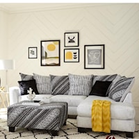 BAKERSFIELD WHITE 2 PC SECTIONAL |