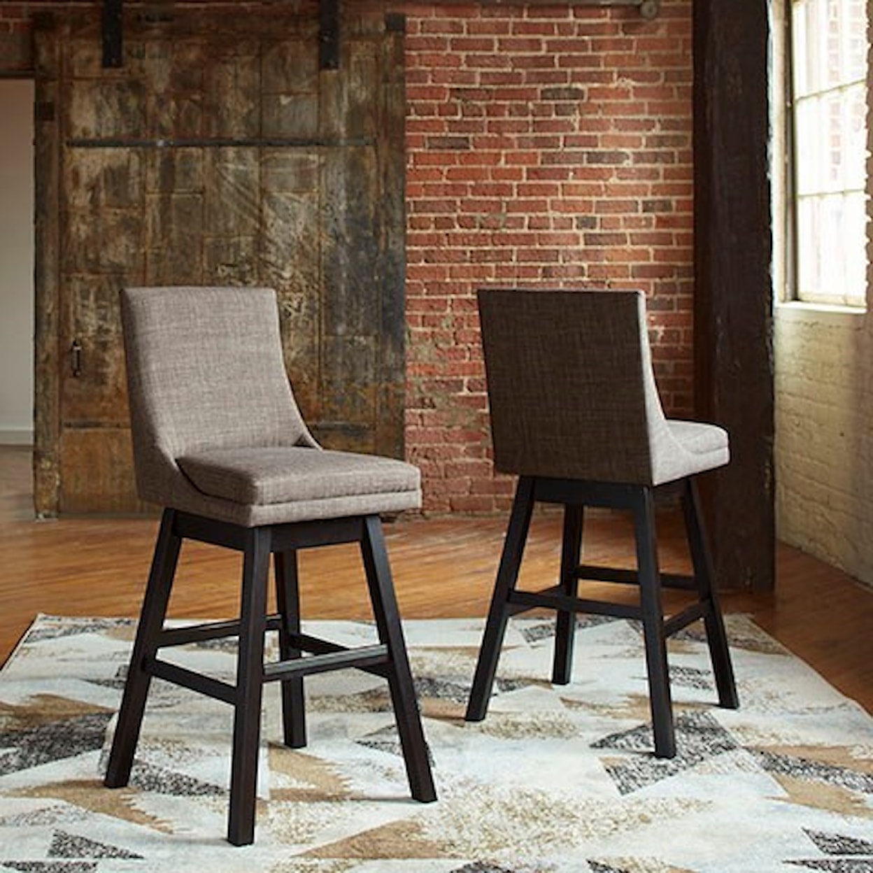 Signature Tolliver bar height swivel barstool