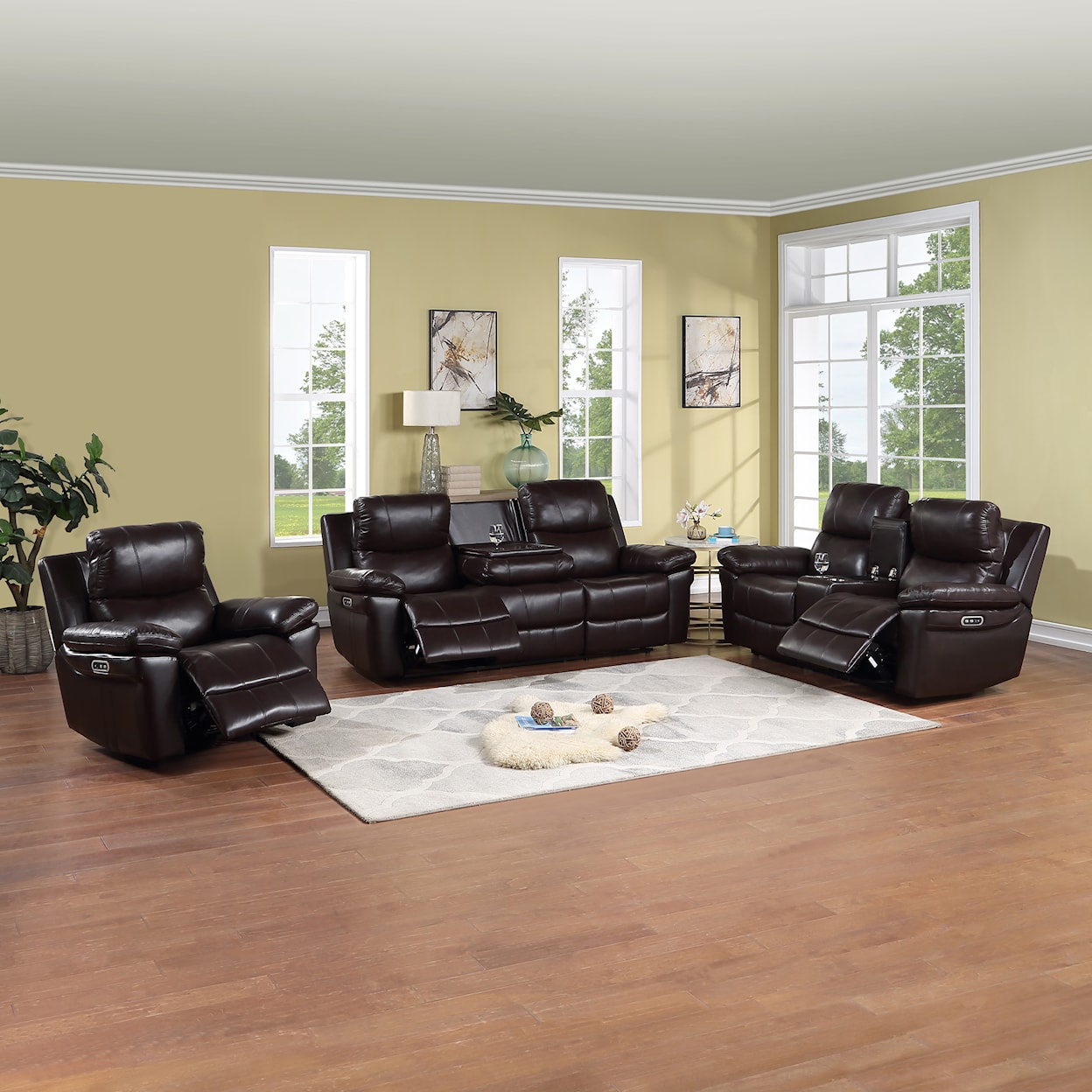 New Classic Corbello Power Reclining Living Room Set