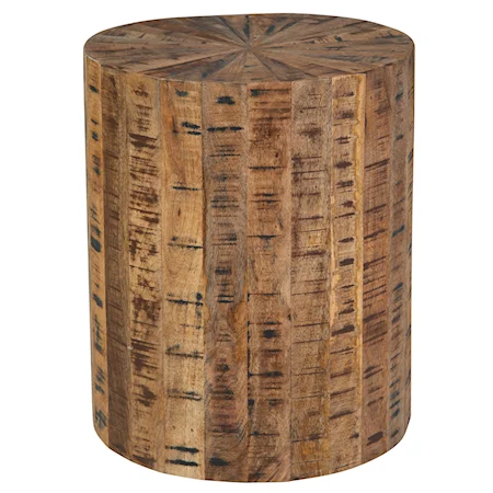 Casual Wood Accent Table