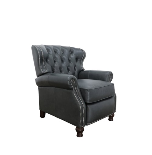 Traditional Push Back Recliner with Button Tufting