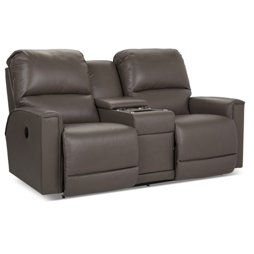 Power Reclining Loveseat w/ Headrest & Console