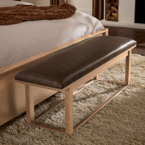 Transitional Upholstered Bench