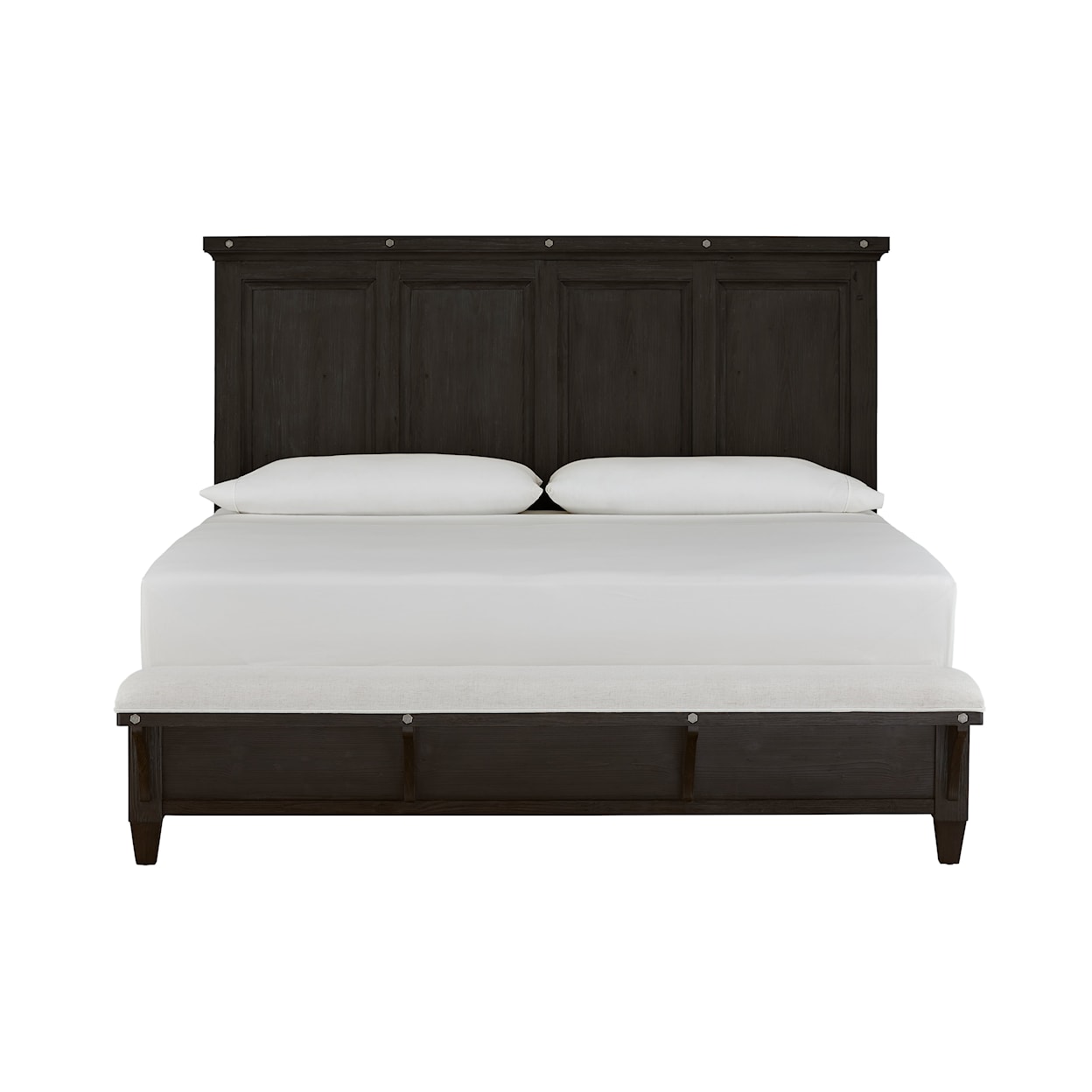 Magnussen Home Sierra Bedroom Queen Panel Bed with Bench