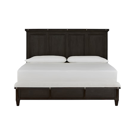 King Panel Bed with Bench