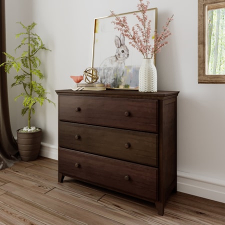 3 Drawer Dresser in Grey