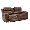 Signature Design by Ashley Edmar Power Reclining Loveseat with Console