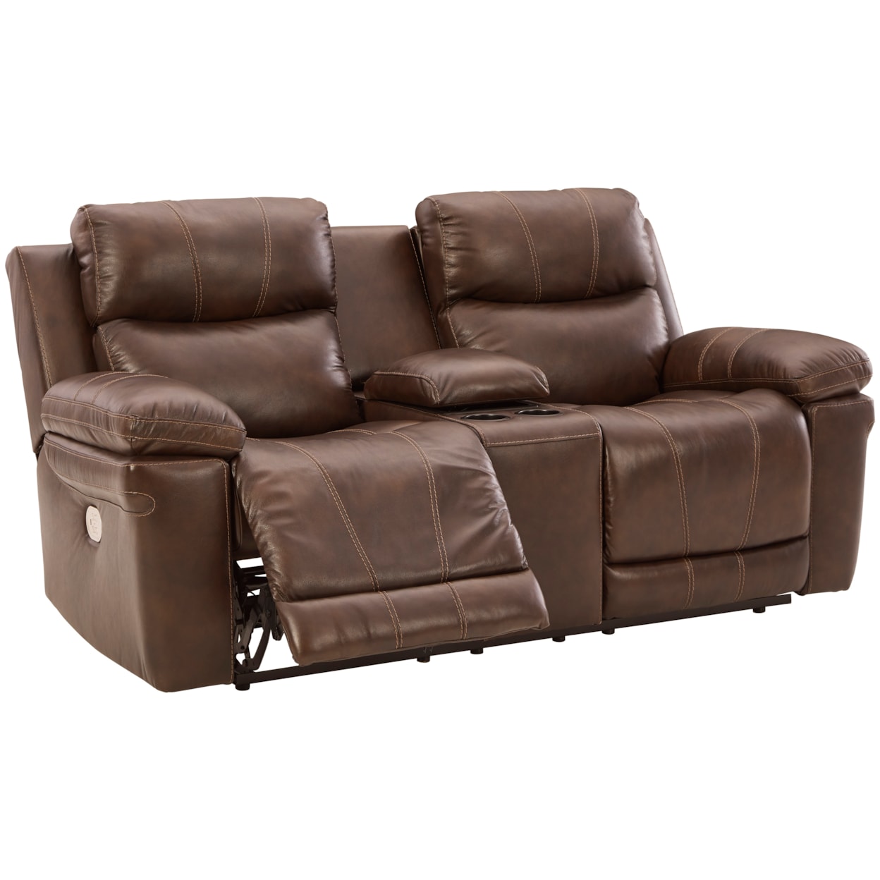 Signature Design by Ashley Furniture Edmar Power Reclining Loveseat with Console