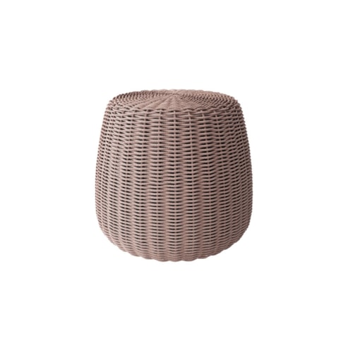 Small Pouf With Woven In Reticulated Foam - Rose