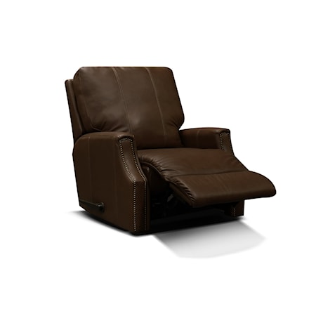 Leather Swivel Gliding Recliner