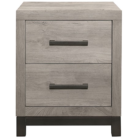 Contemporary Nightstand with Drawers