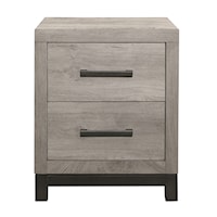 Contemporary Nightstand with Drawers