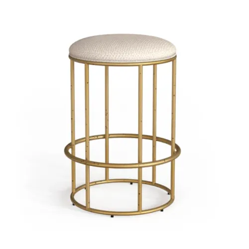 Nyx Non-Swivel Backless Barstool With Welt