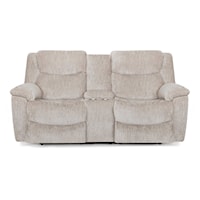 Casual Power Loveseat with Storage Console