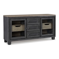 Contemporary 5-Drawer Two-Tone Dining Server