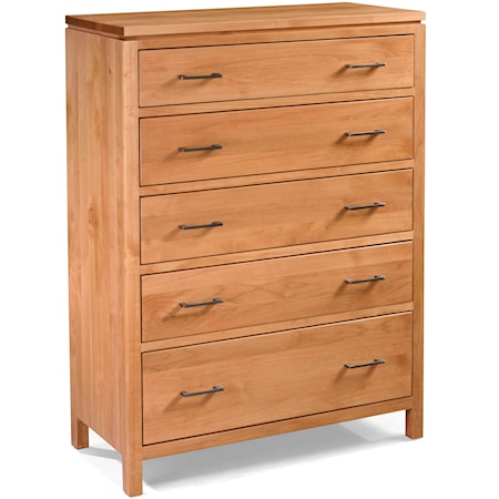 Wide 5-Drawer Chest with Blanket Drawer