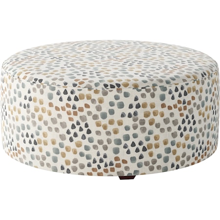 Round Cocktail Ottoman