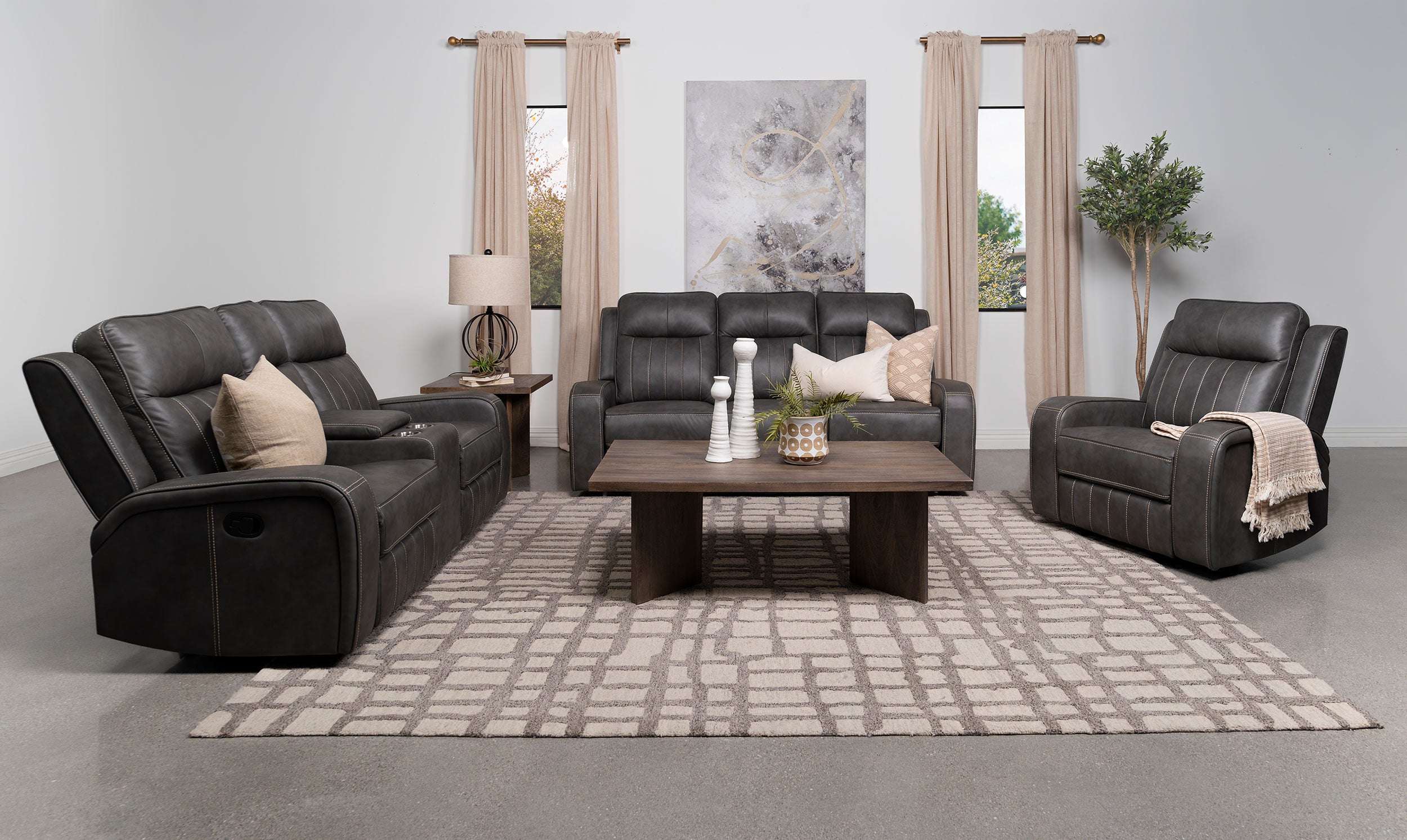 Raelynn 3-piece Reclining Sofa Set