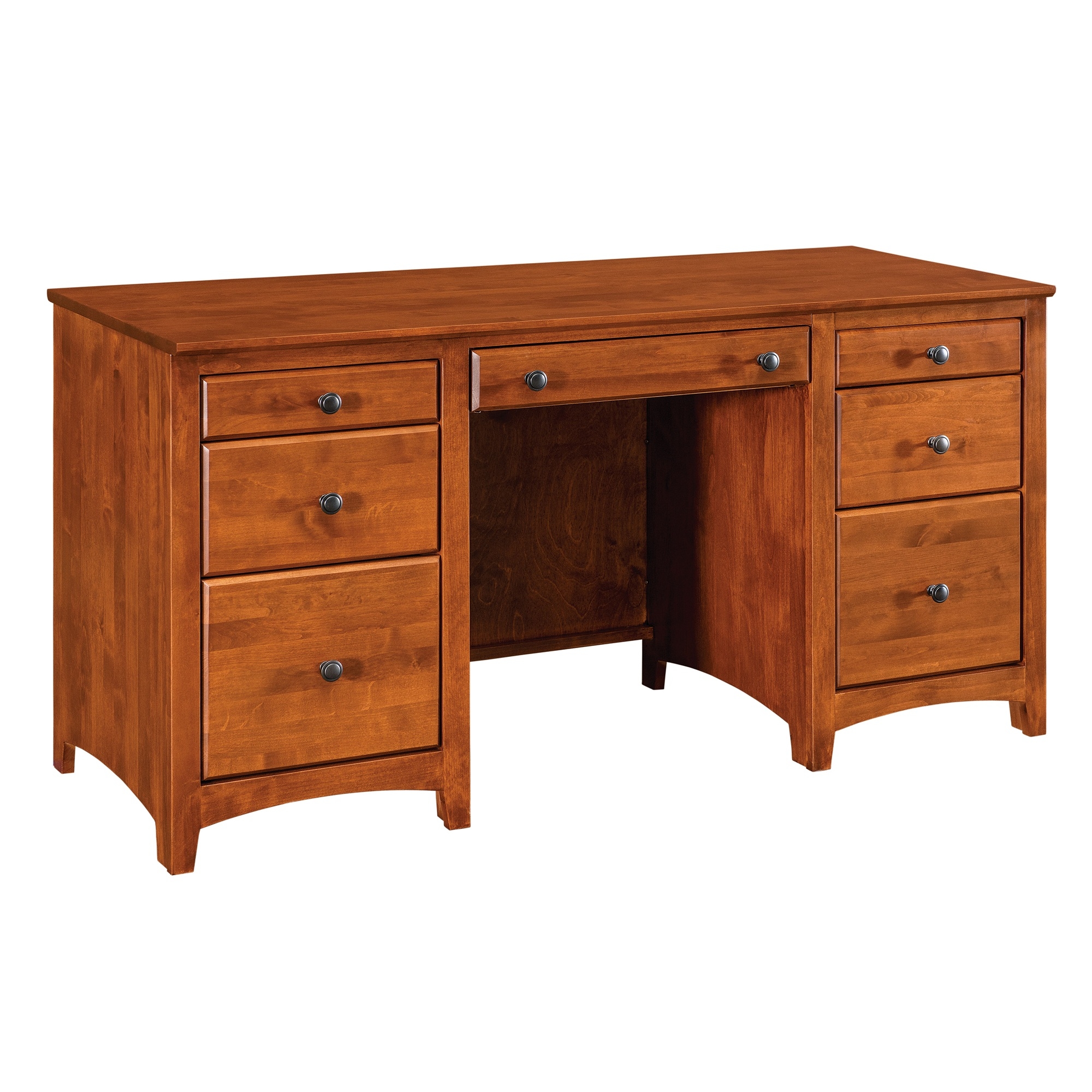 6-Drawer Double Pedestal Desk