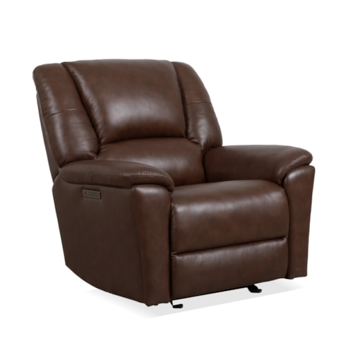 Plush Power Gliding Recliner with Power Headrest and Lumbar