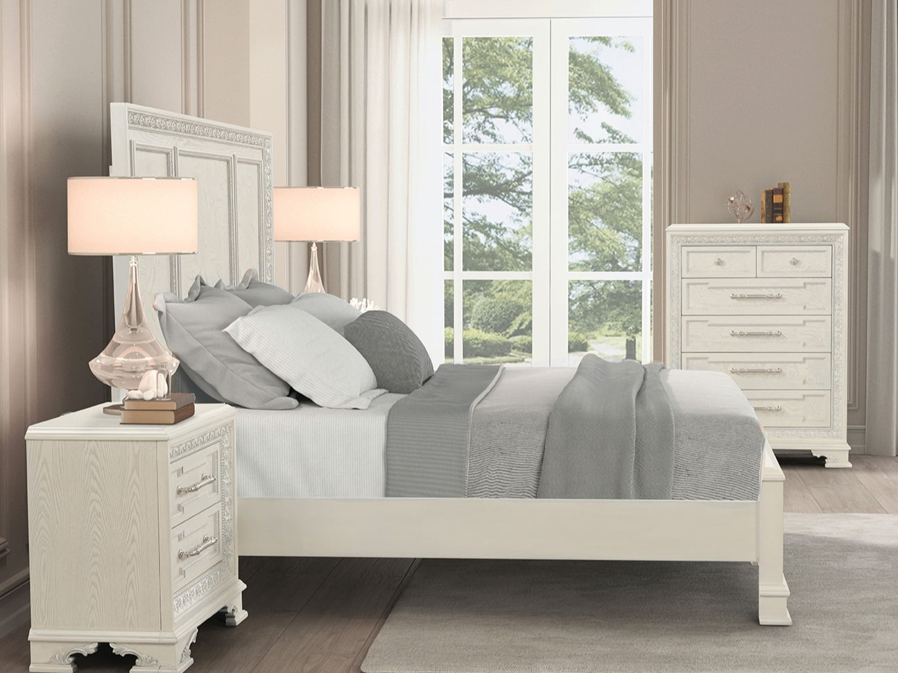 Queen Panel Bed