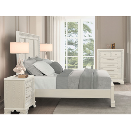 NOVA WHITE QUEEN BED |