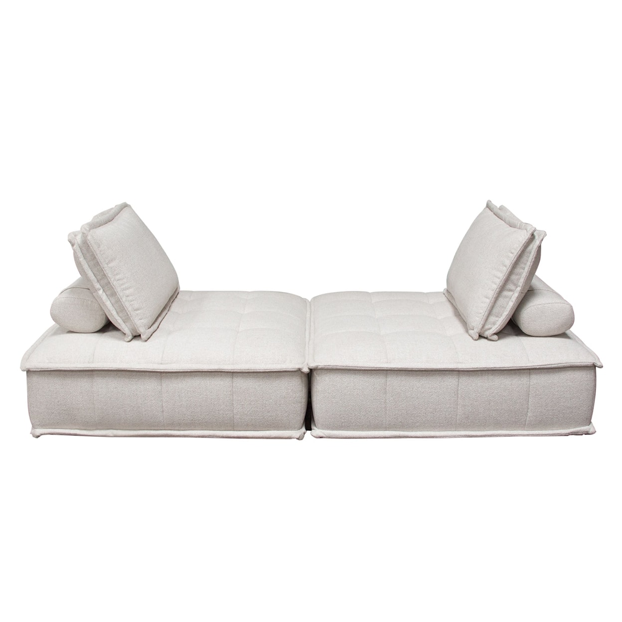 Diamond Sofa Furniture Platform 2-Piece Square Modular Lounger
