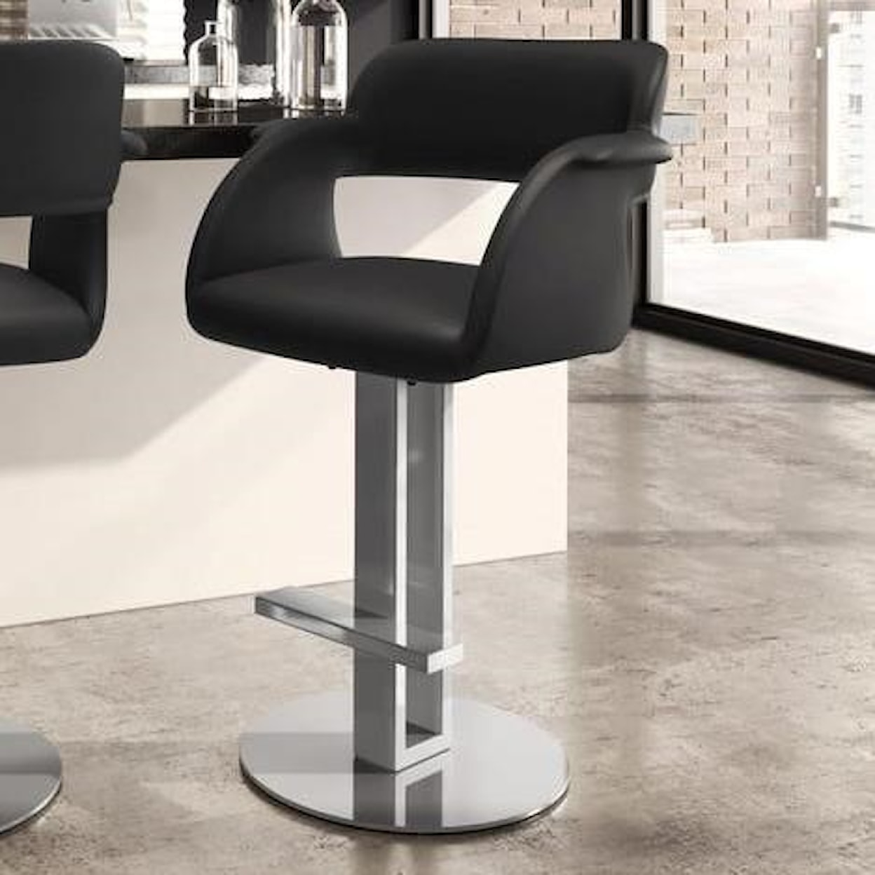 Amisco Urban Customizable Positano Swivel Counter Stool