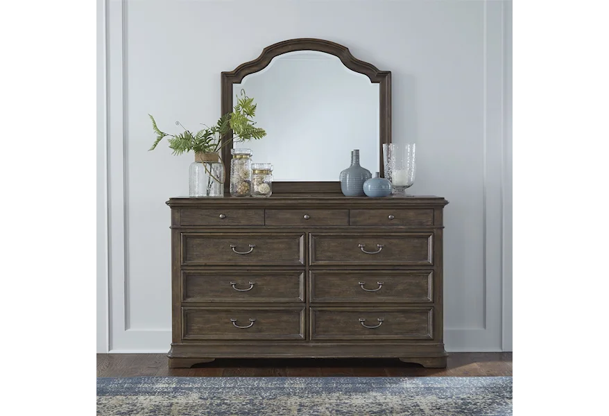 Homestead Dresser and Mirror Set by Liberty Furniture at Royal Furniture