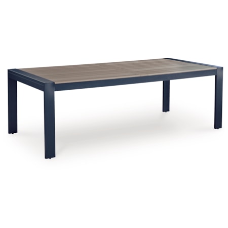 Rect Dining Table W/Umb Opt