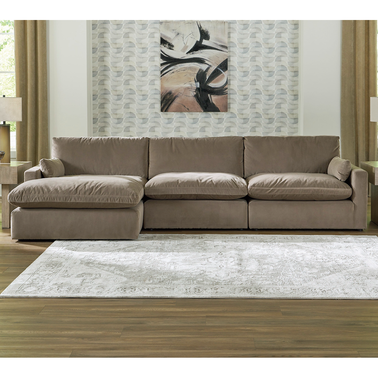 Signature Design Sophie 3-Piece Sectional Sofa Chaise