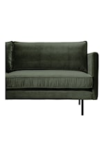 Moe's Home Collection Raphael Mid-Century Modern Sofa with Narrow Track Arms