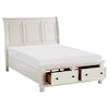 Homelegance Laurelin CA King Sleigh  Bed with FB Storage