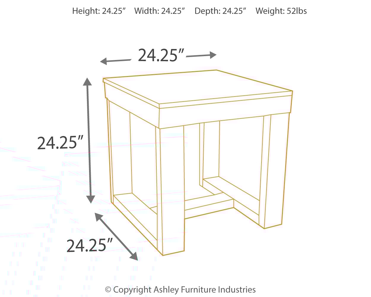 Signature Design by Ashley Watson Square End Table