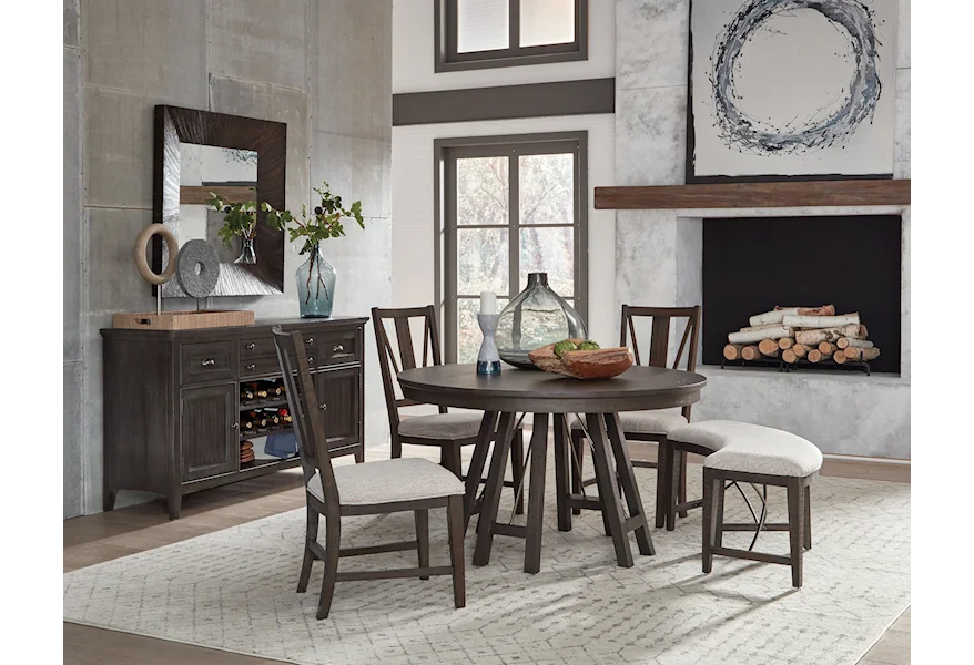 Westley Falls Dining 5-Piece Dining Set by Magnussen Home at Z & R Furniture