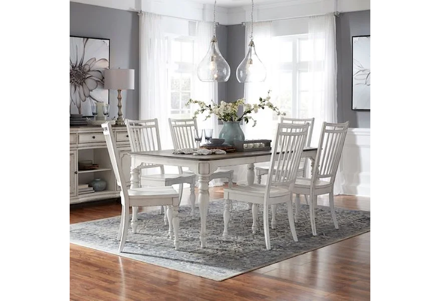Magnolia Manor 7-Piece Dining Room Set  by Liberty Furniture at VanDrie Home Furnishings