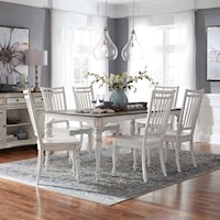 Relaxed Vintage 7-Piece Dining Room Set 