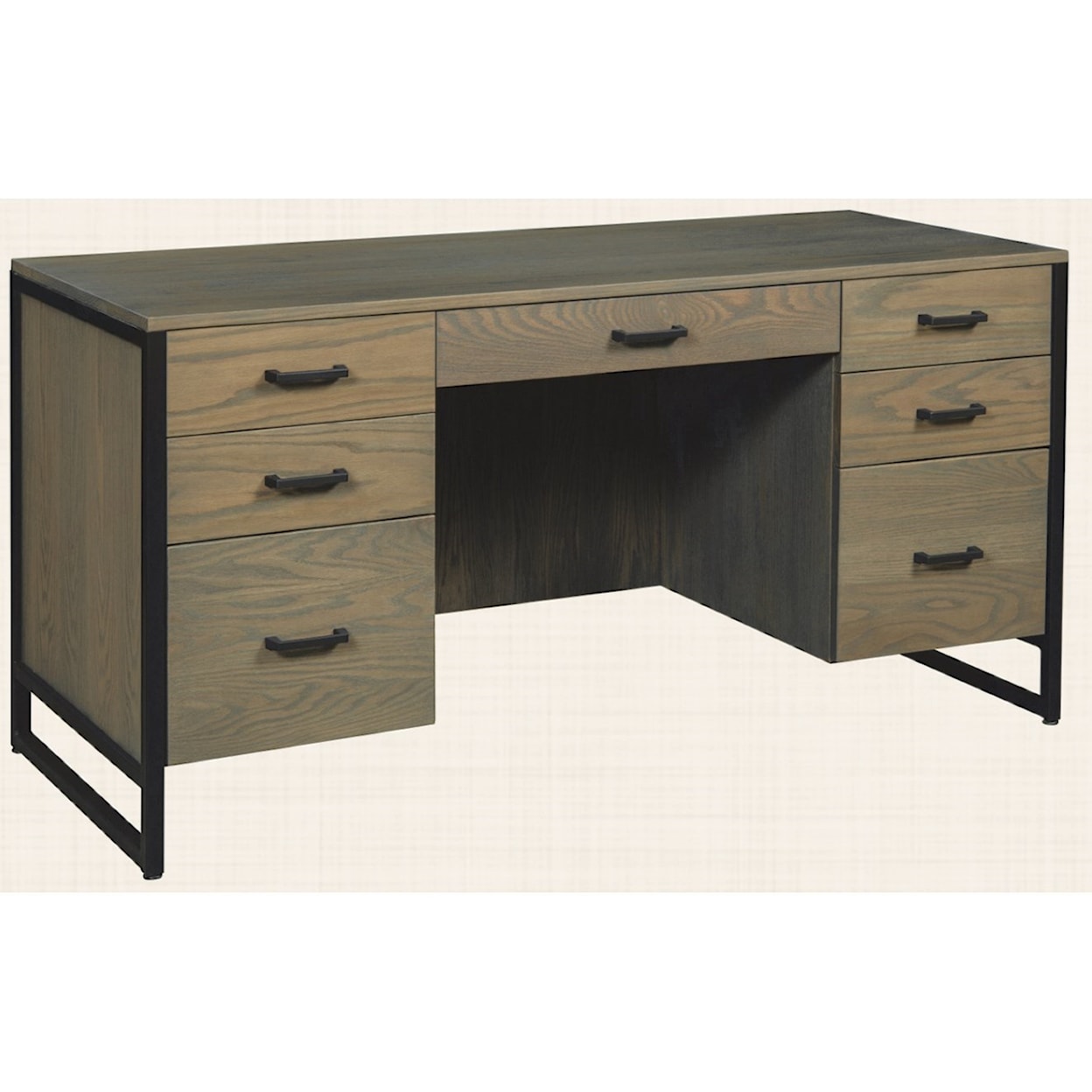 Maple Hill Woodworking Bridgeport 60" Executive Desk