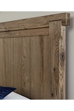 Dovetail panel headboard