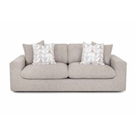 Contemporary Sofa with Throw Pillows