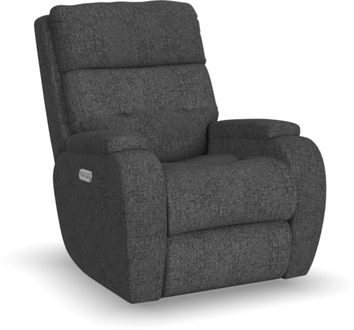 Transitional Power Recliner w/Power Headrest