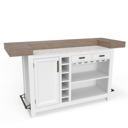 Farmhouse Bar with Quartz Insert