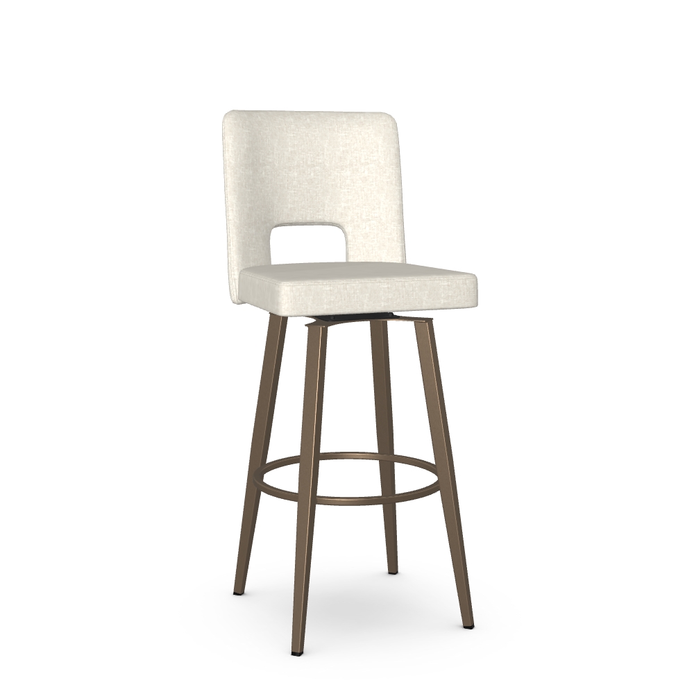 Upholstered Bar Height Swivel Stool