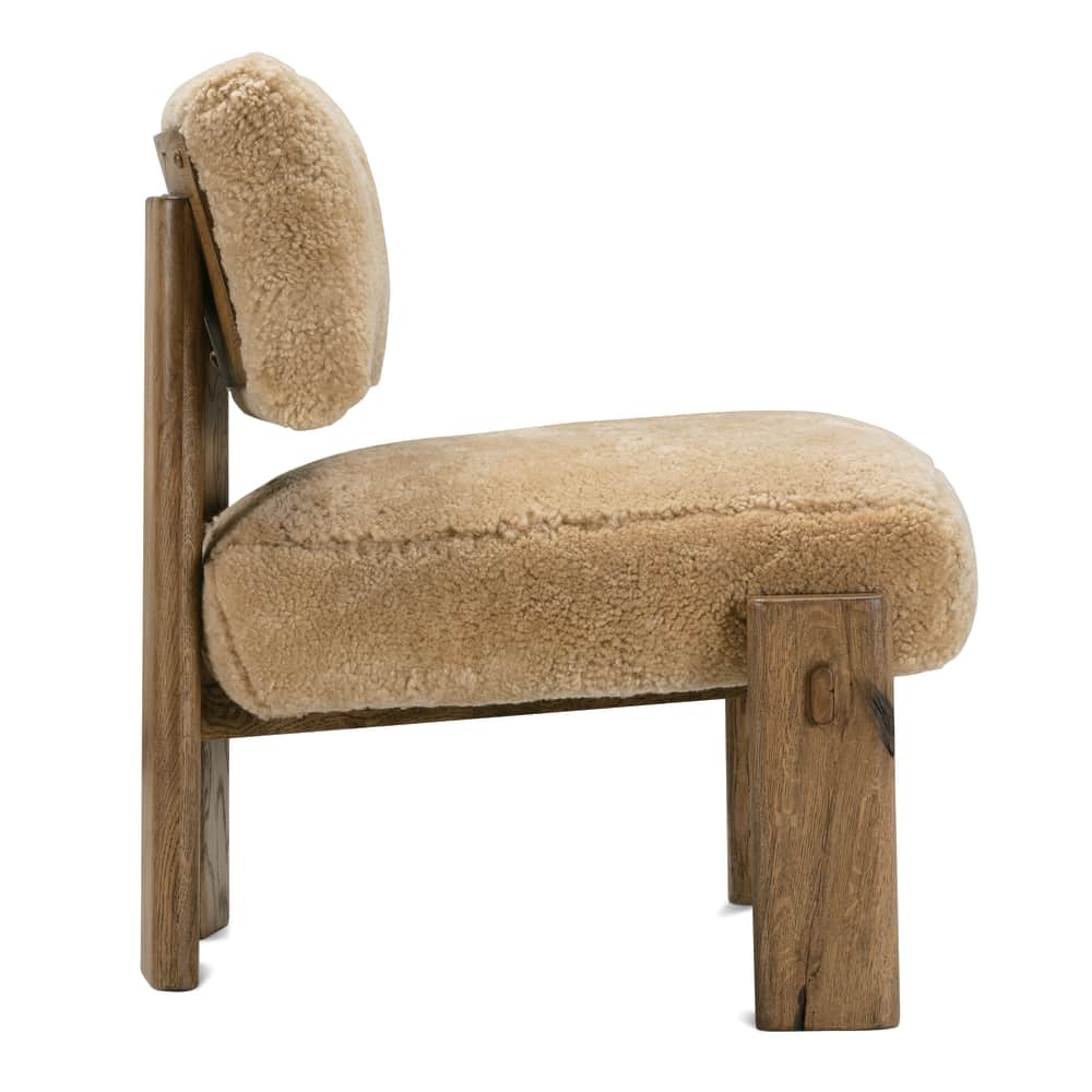 Upholstered Armless Accent Chair