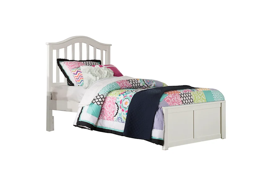 Schoolhouse 4.0 Twin Arch Spindle Platform Bed by NE Kids at Darvin Furniture